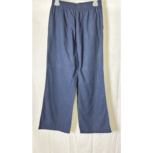 Briggs Womens Medium Blue Linen Rayon‎ Blend Pant NWT - Picture 9 of 10